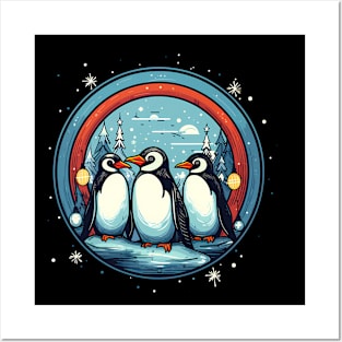 Penguin in Ornmament , Love Penguins Posters and Art